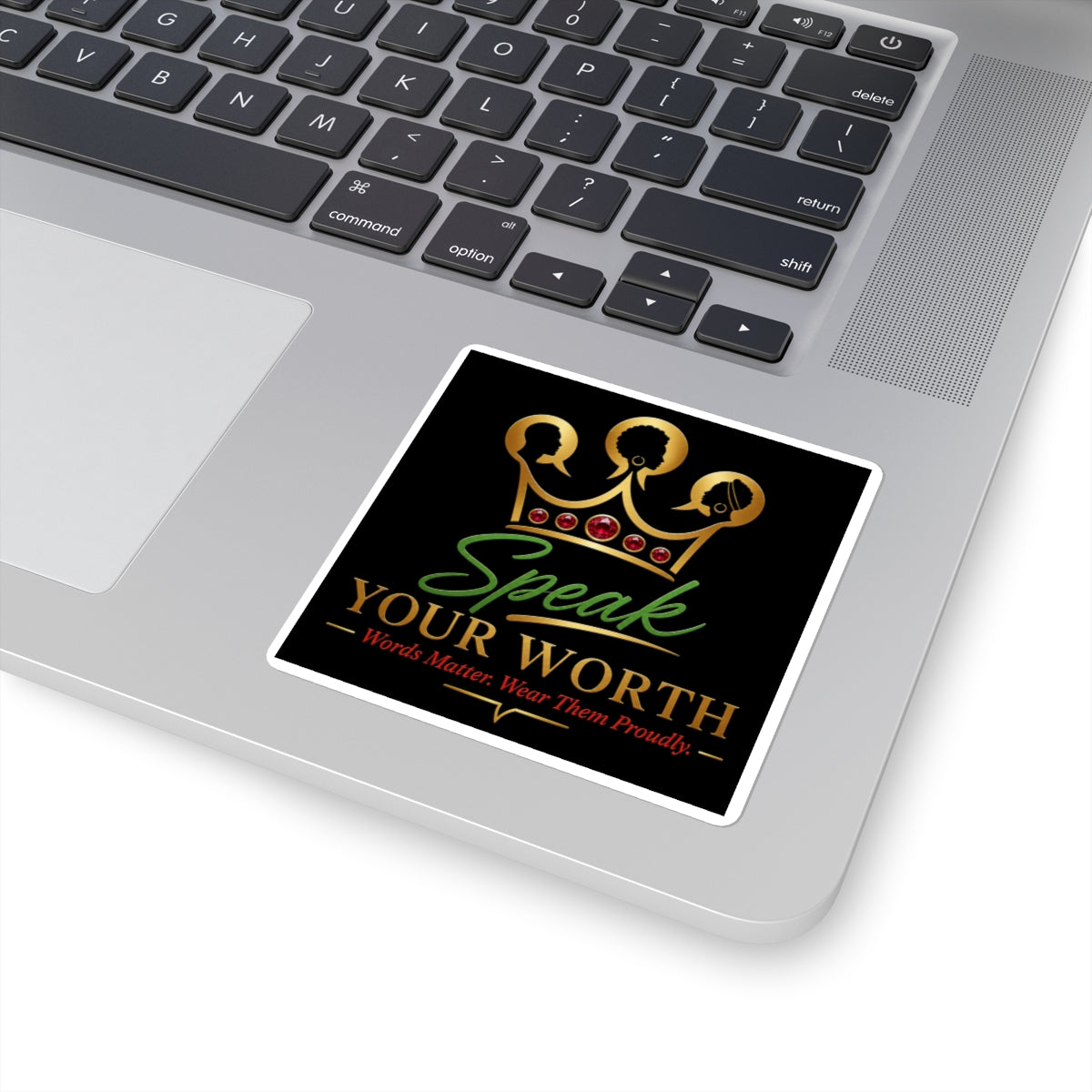 Speak Your Worth Sticker — Signature Logo