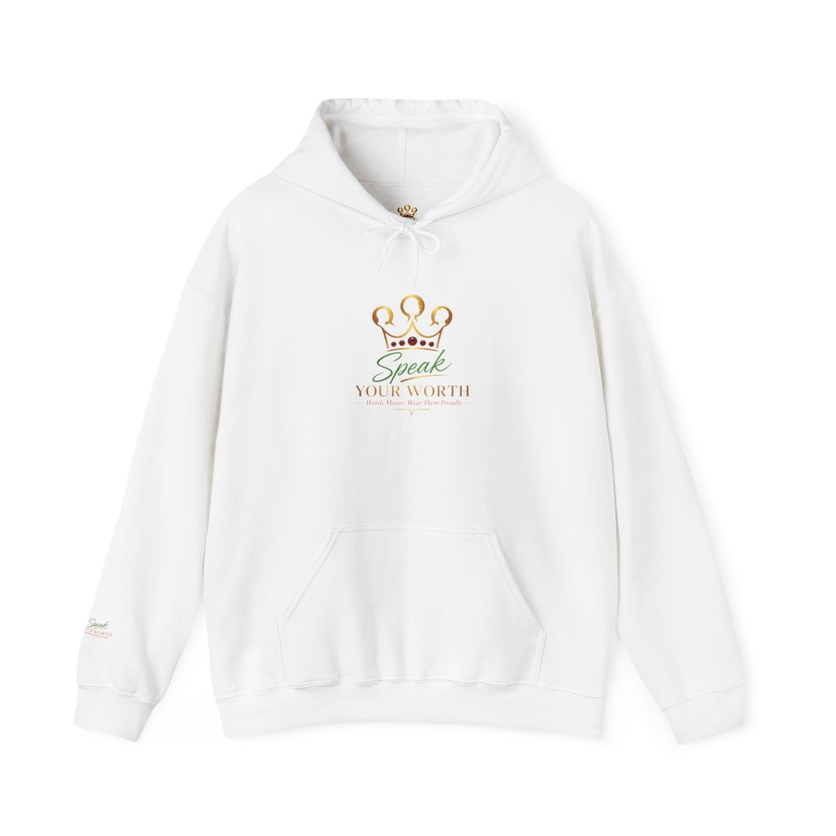 Speak Your Worth — Unisex Signature Logo Hoodie