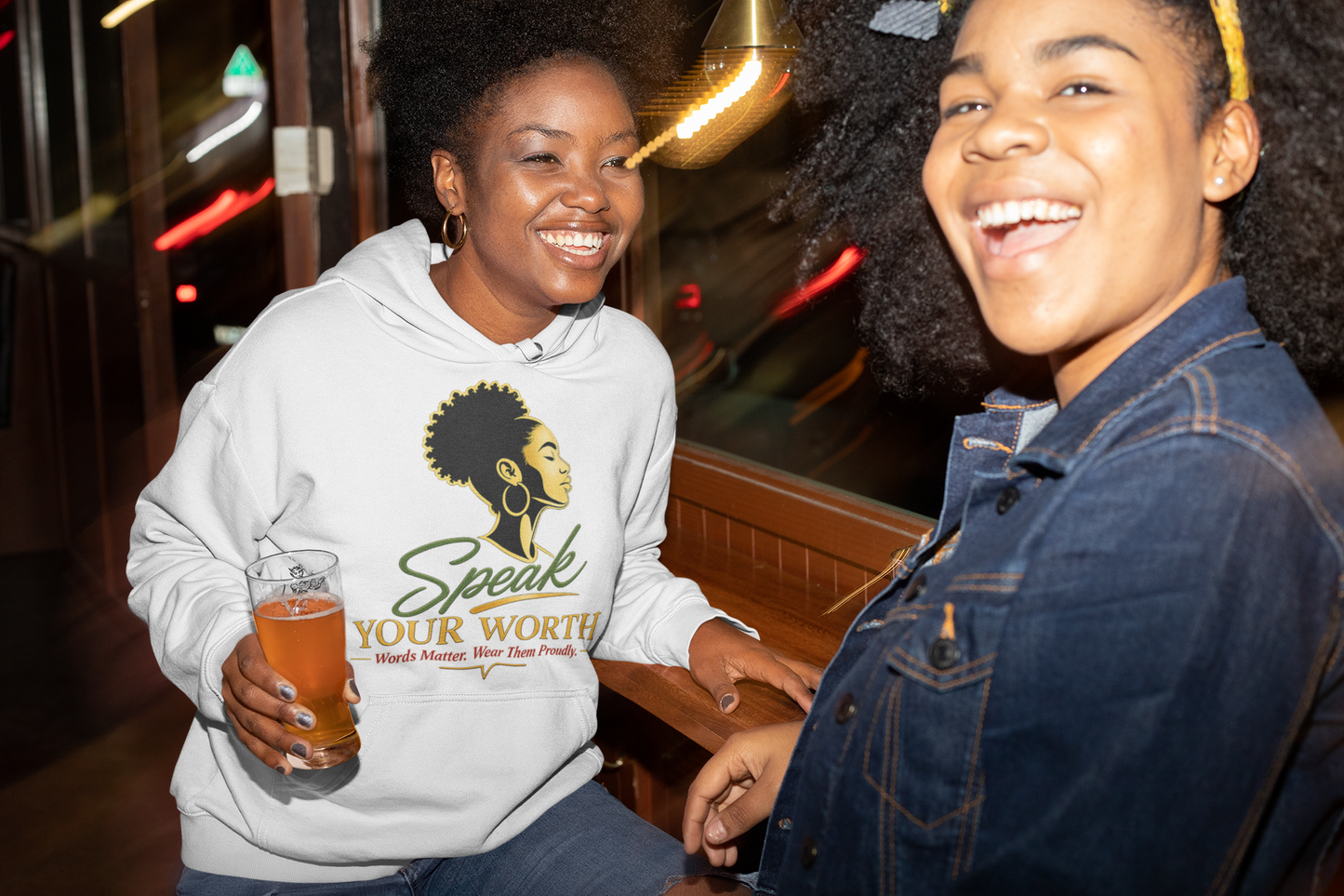 Speak Your Worth — Women's Empowerment Signature Hoodie