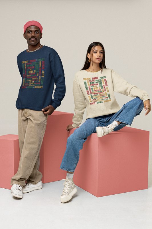 Speak Your Worth — Unisex Inspiration Crewneck