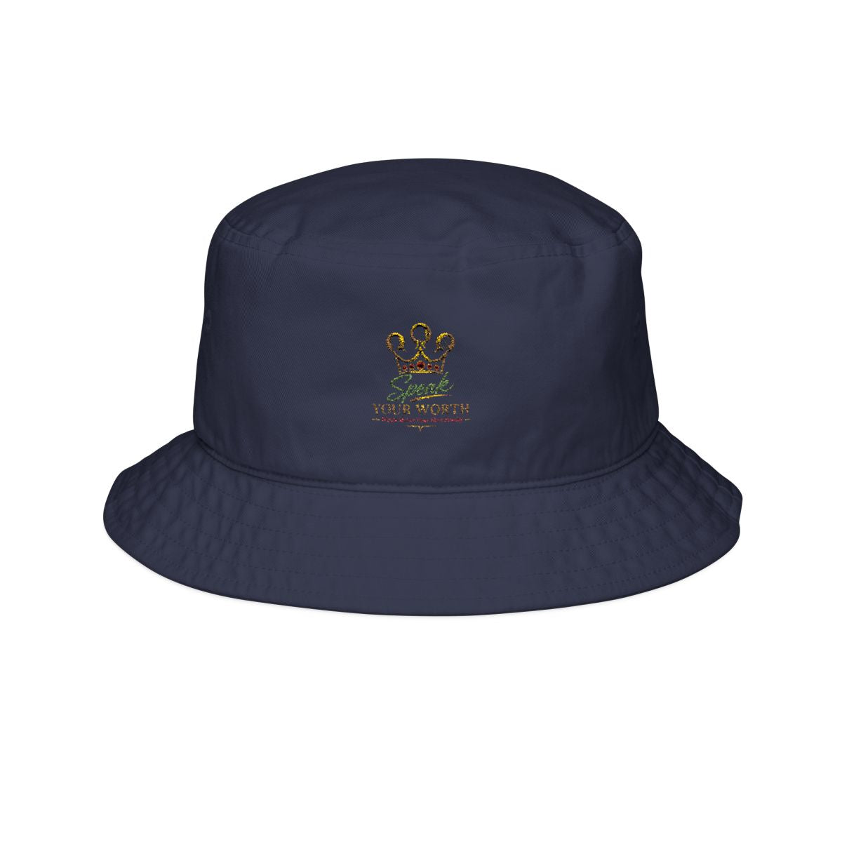Speak Your Worth — Embroidered Crown Bucket Hat