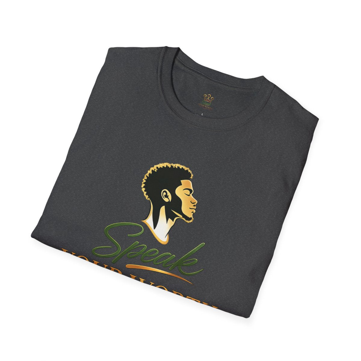Speak Your Worth — Men's Confidence Graphic Tee