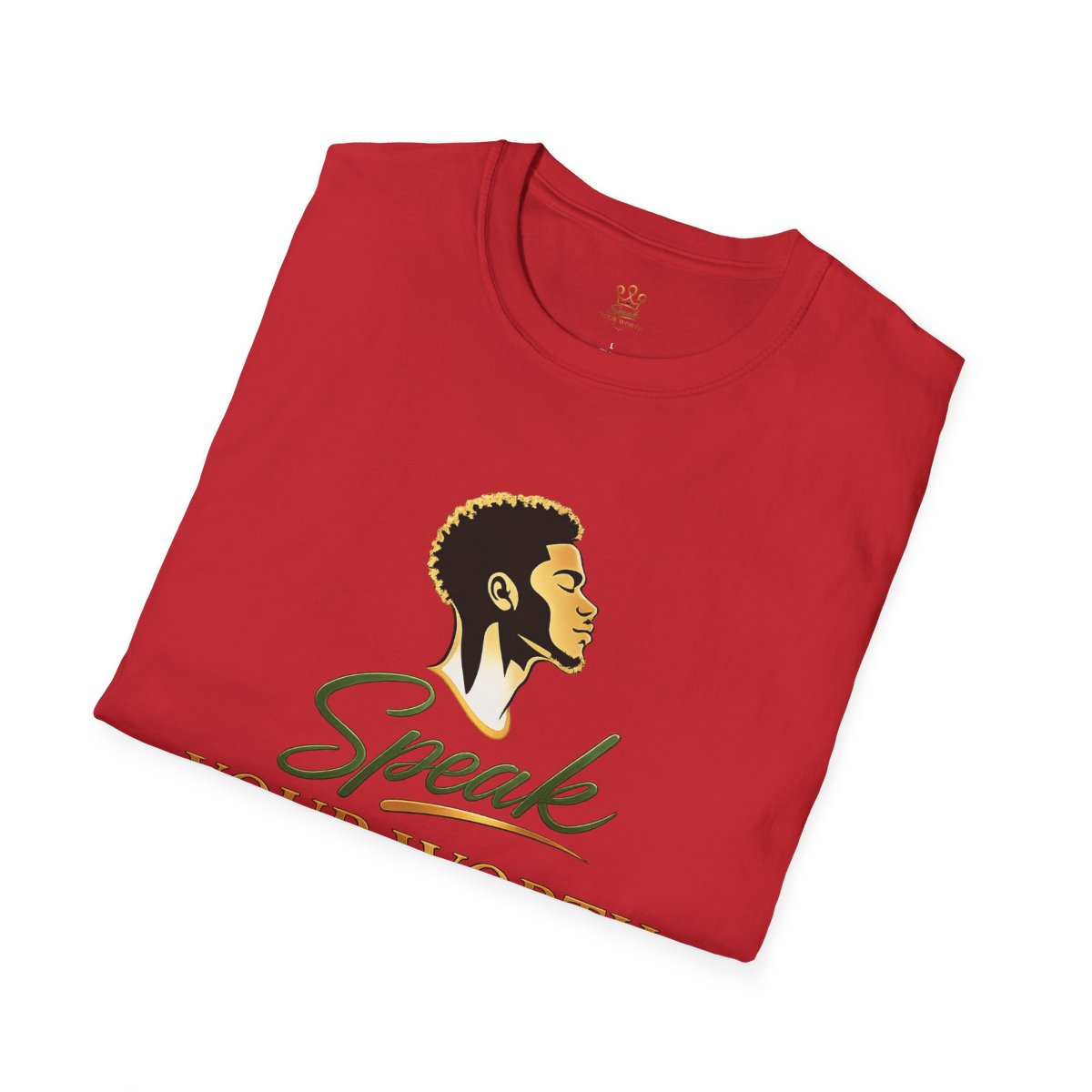 Speak Your Worth — Men's Confidence Graphic Tee
