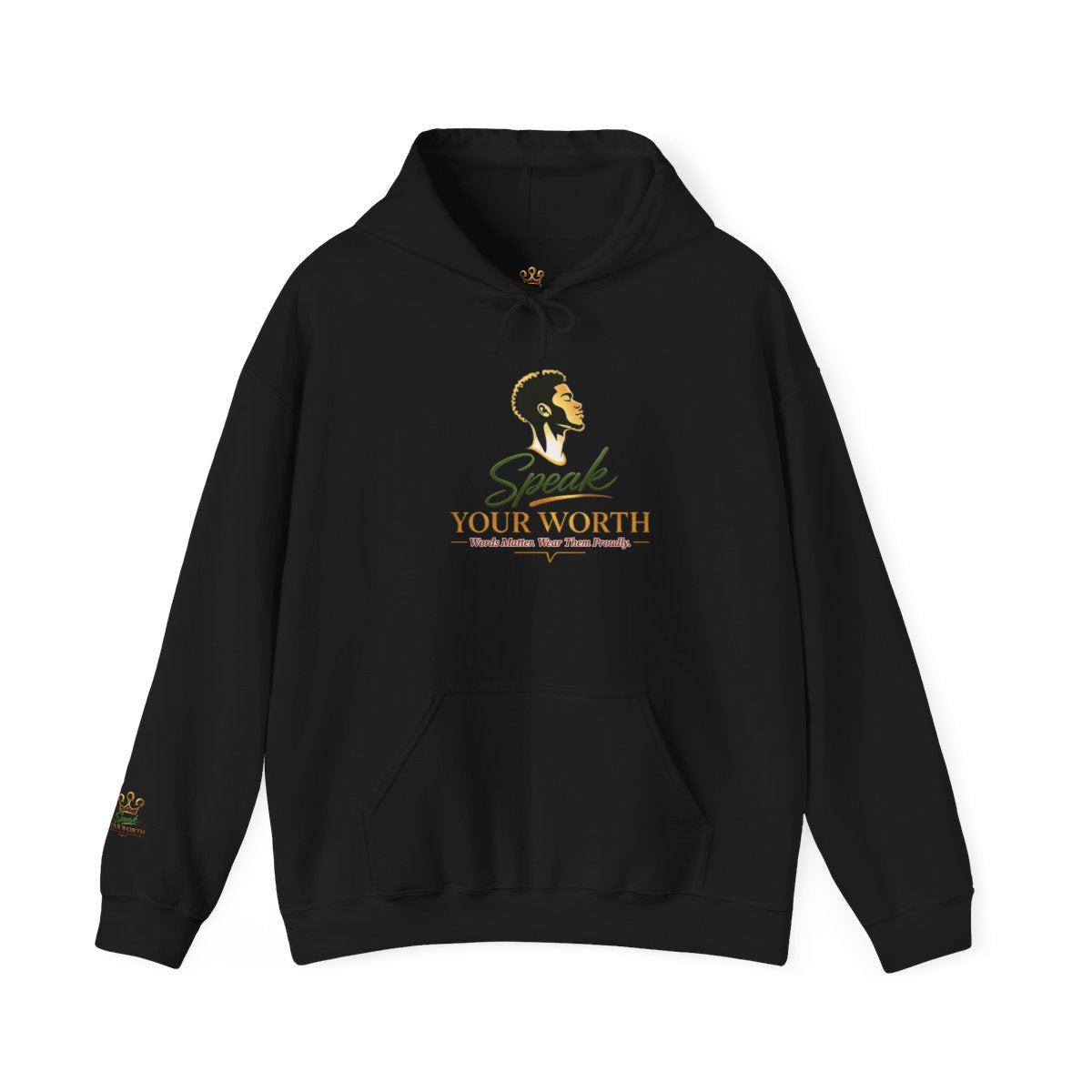 Speak Your Worth — Men's Empowerment Hoodie