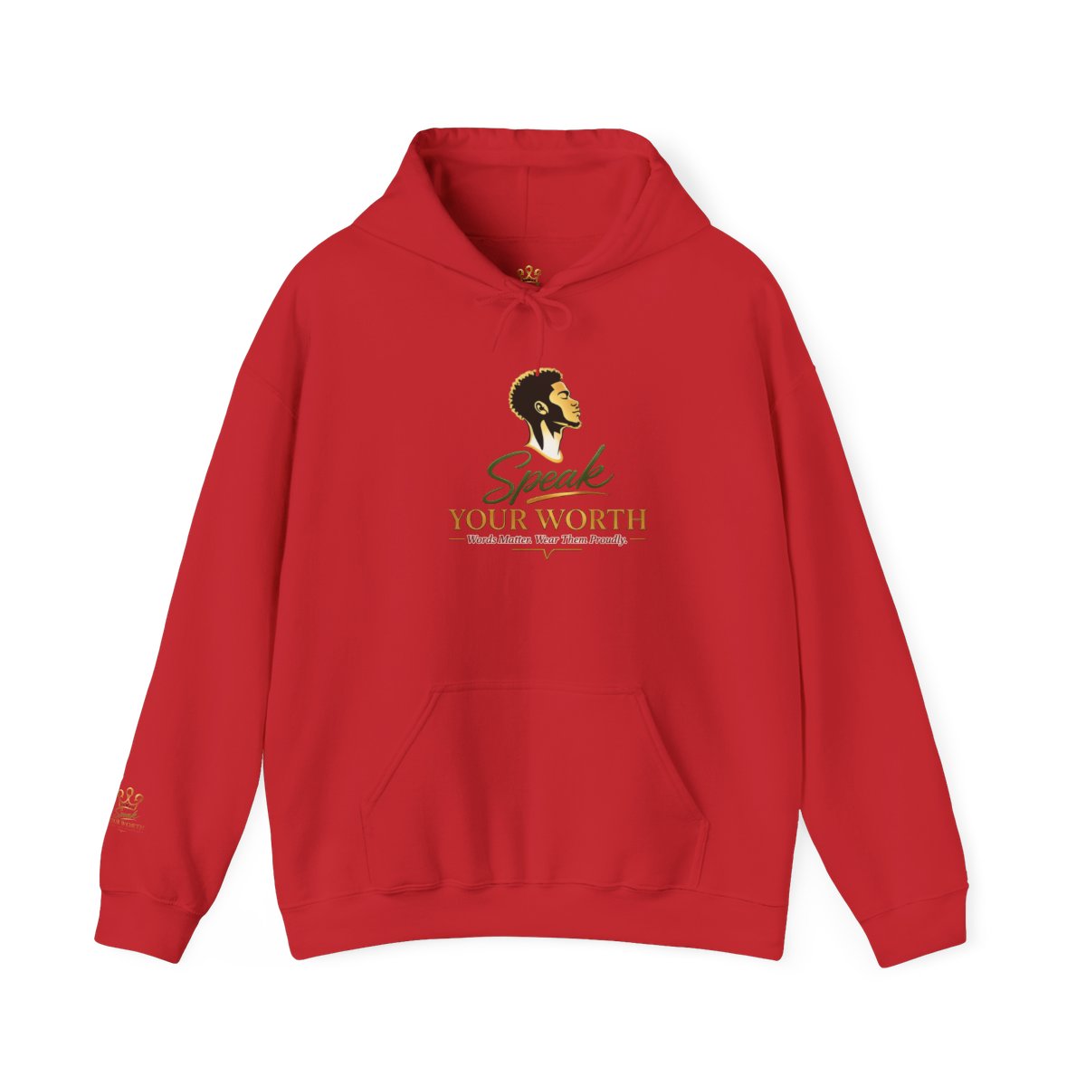 Speak Your Worth — Men's Empowerment Hoodie