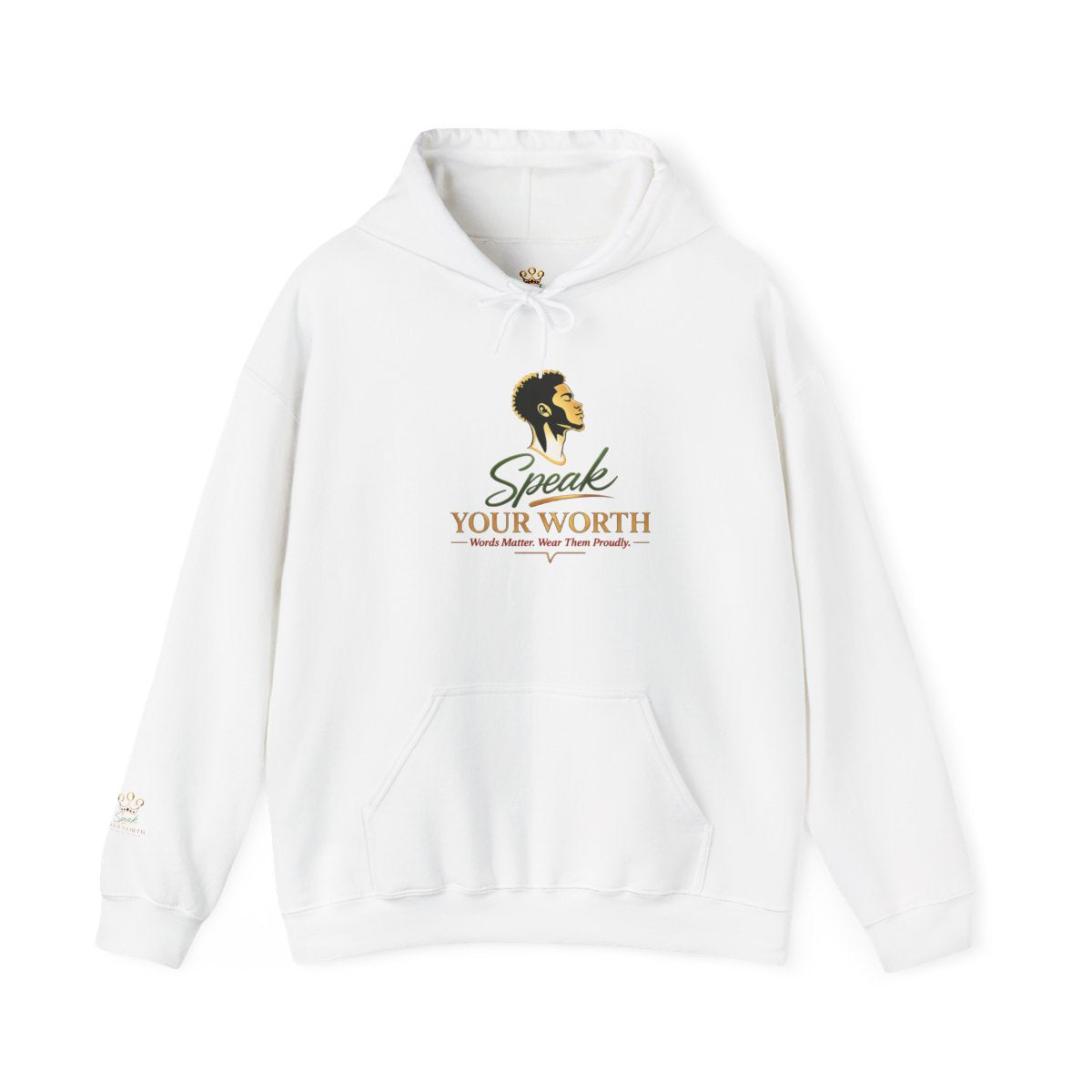 Speak Your Worth — Men's Empowerment Hoodie