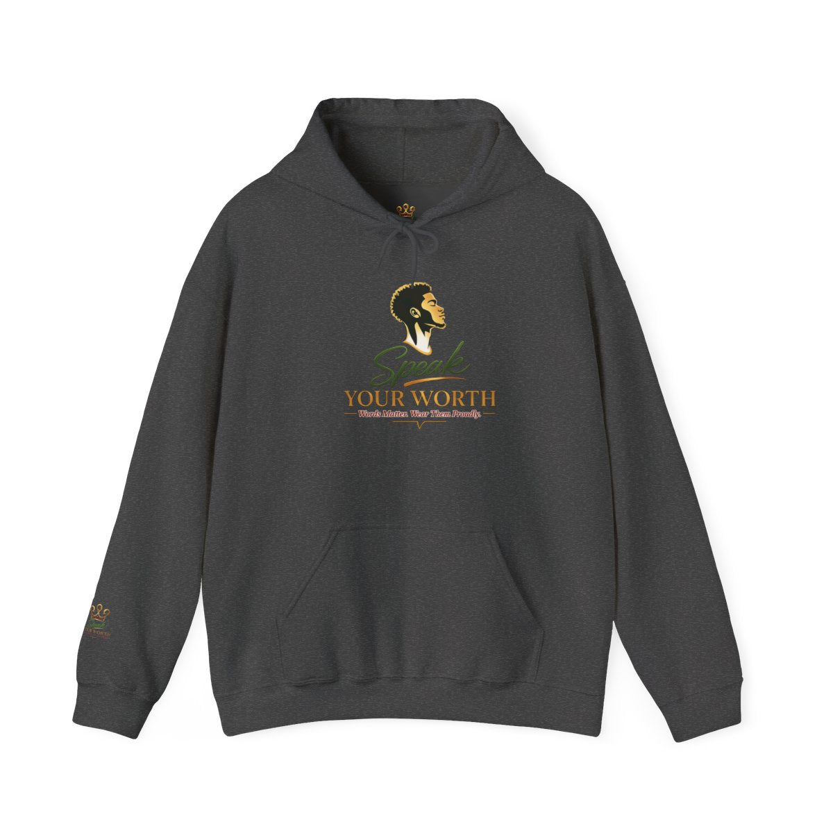 Speak Your Worth — Men's Empowerment Hoodie