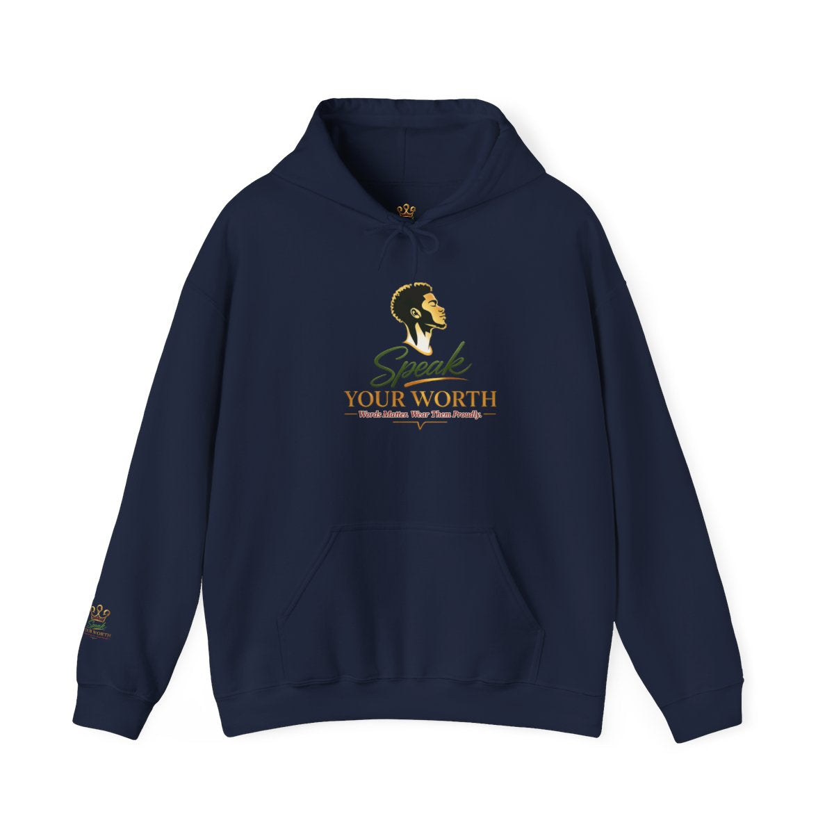 Speak Your Worth — Men's Empowerment Hoodie