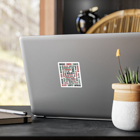Speak Your Worth Sticker — Inspiration Logo Sticker for Laptops, Water Bottles & Windows