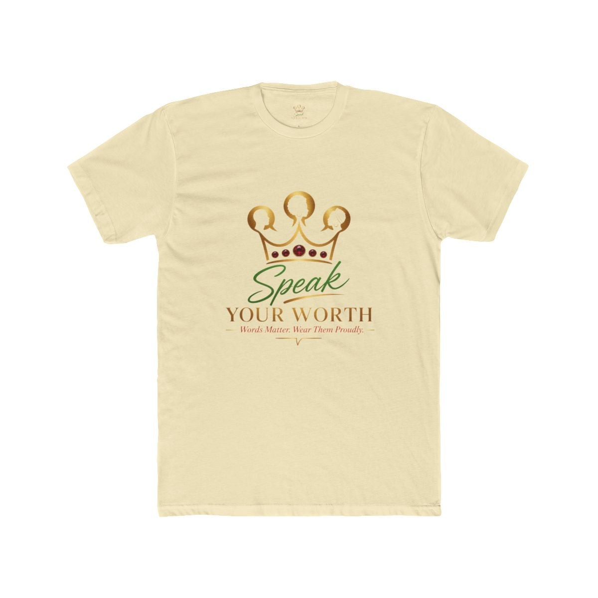 Speak Your Worth — Unisex Logo Graphic Tee