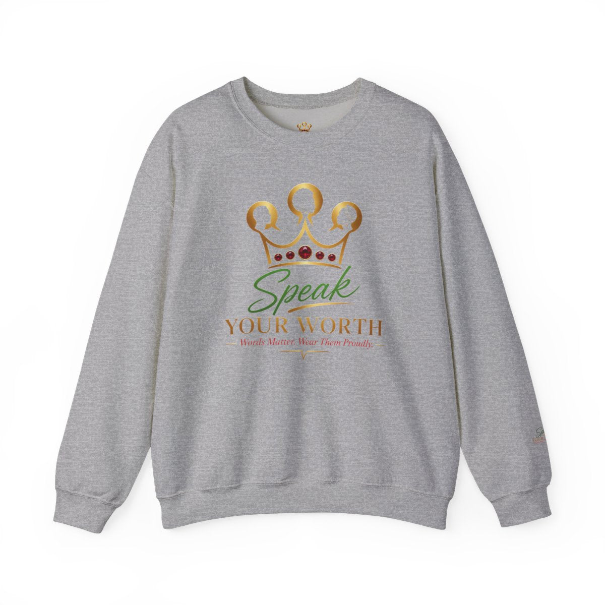 Speak Your Worth — Unisex Signature Logo Crewneck