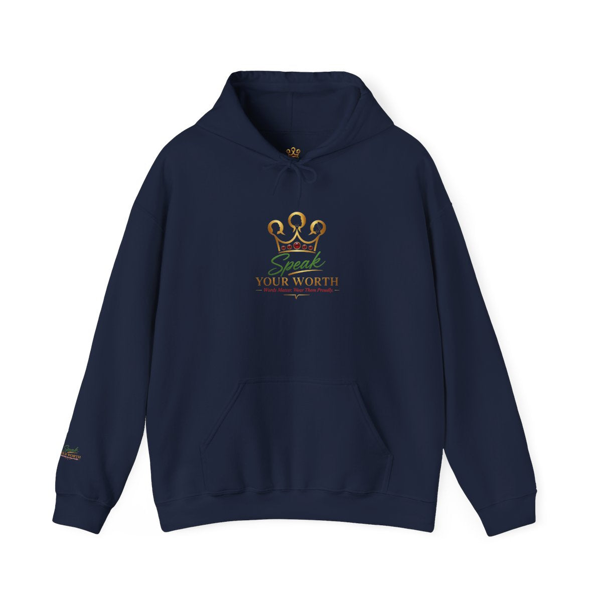 Speak Your Worth — Unisex Signature Logo Hoodie