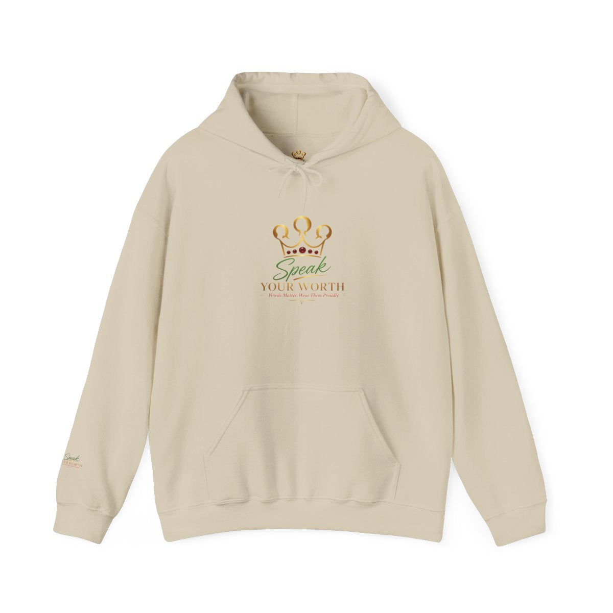 Speak Your Worth — Unisex Signature Logo Hoodie