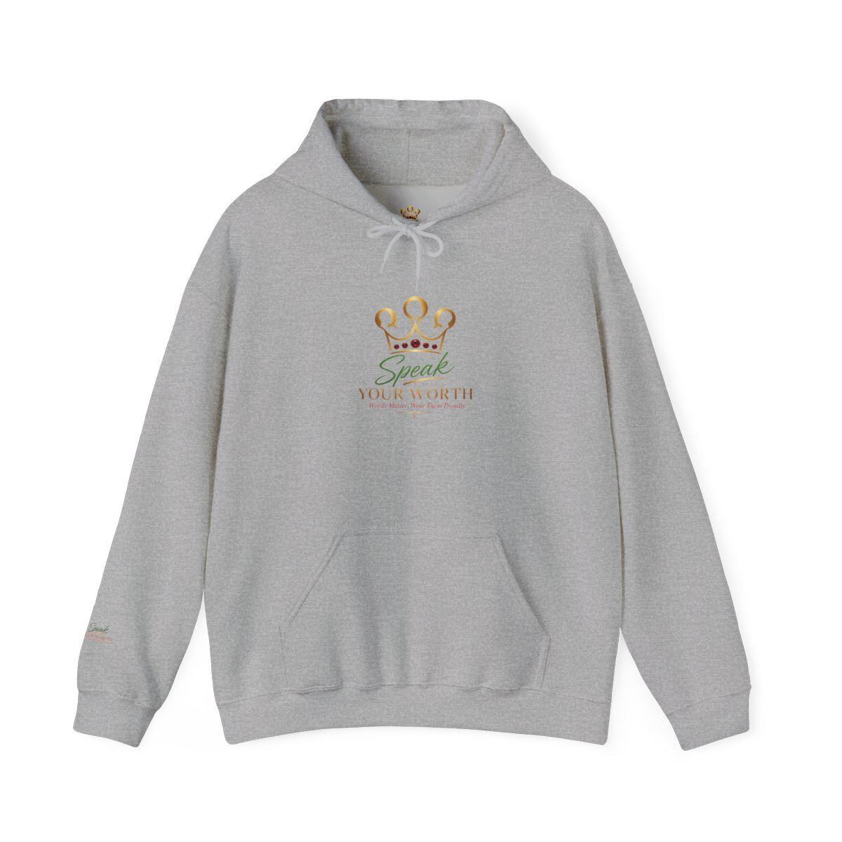 Speak Your Worth — Unisex Signature Logo Hoodie