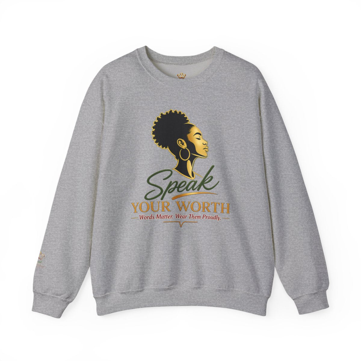 Speak Your Worth — Women's Empowerment Crewneck