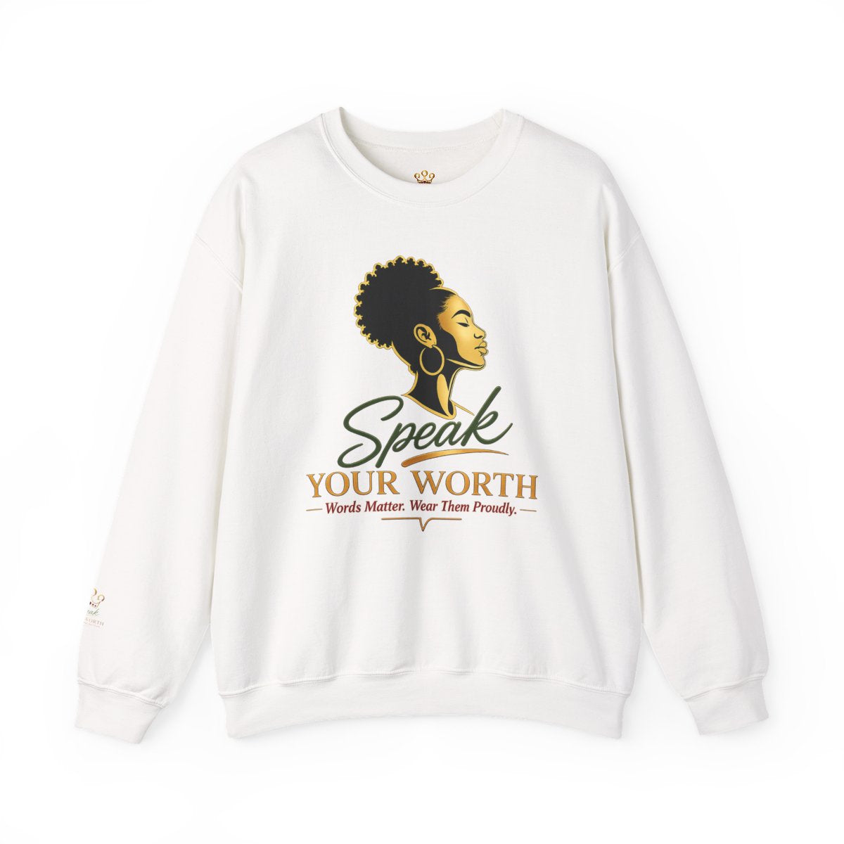 Speak Your Worth — Women's Empowerment Crewneck