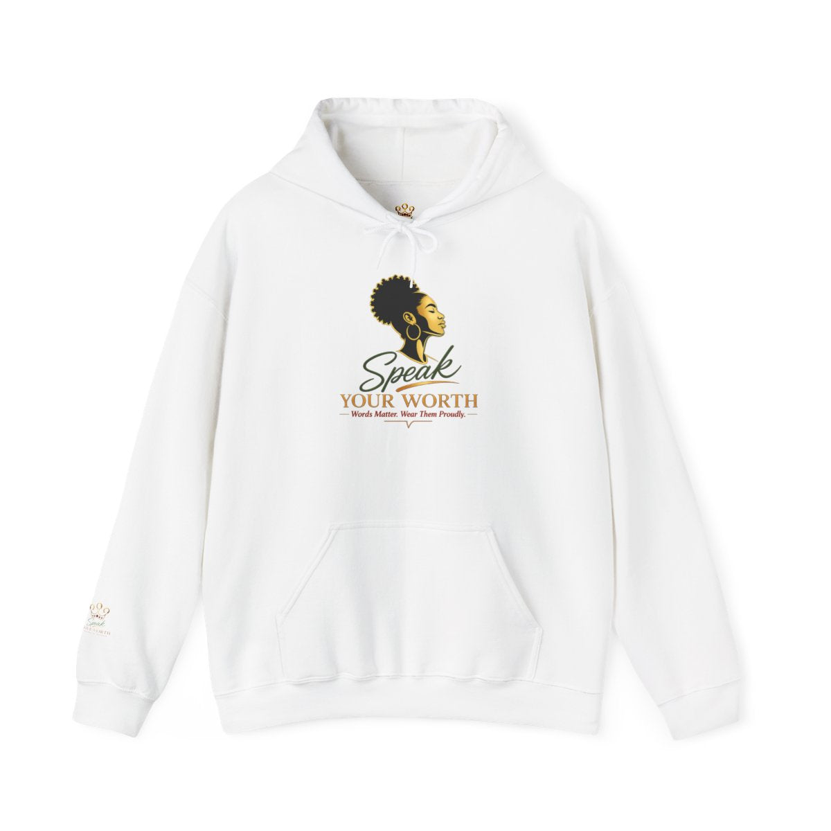Speak Your Worth — Women's Empowerment Signature Hoodie