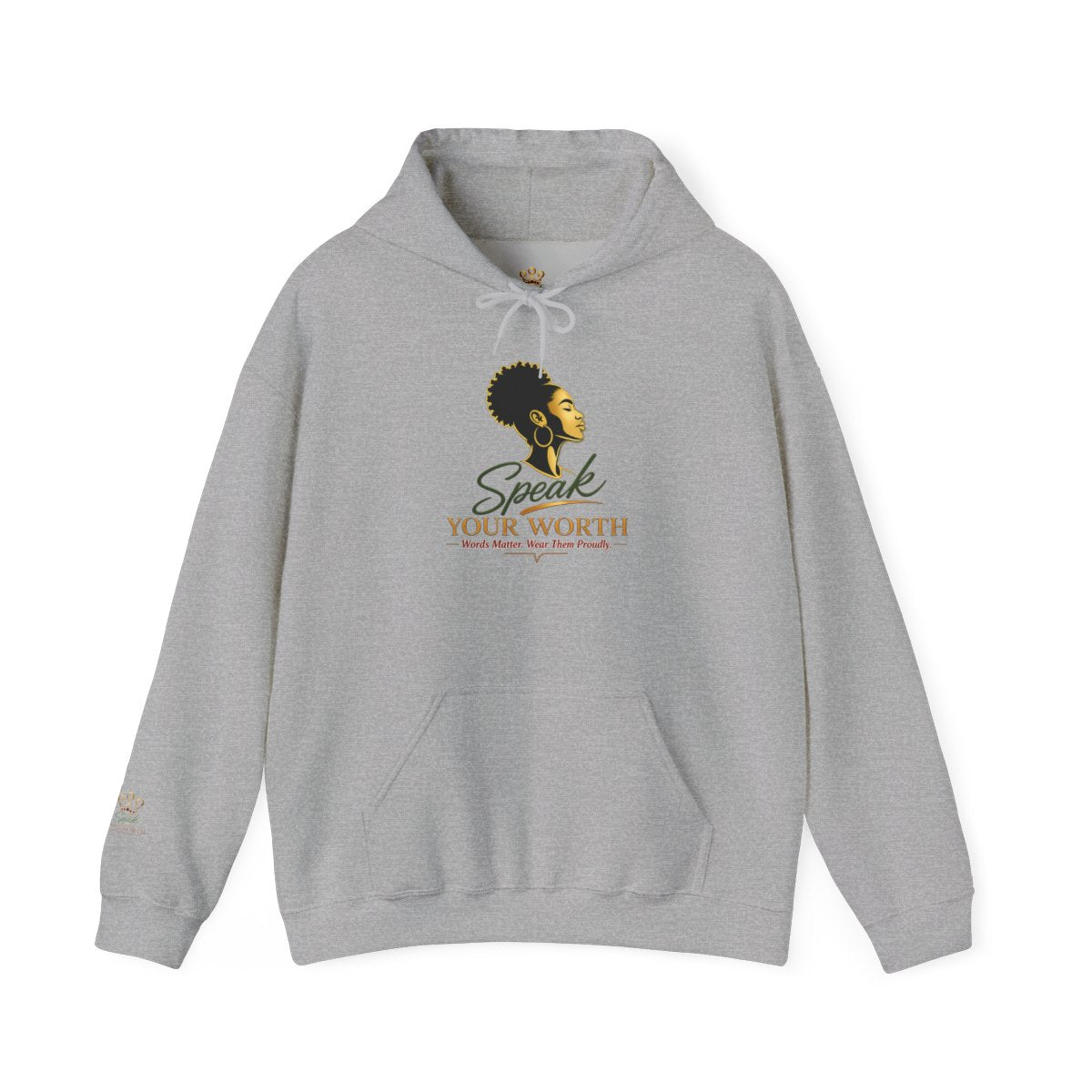 Speak Your Worth — Women's Empowerment Signature Hoodie