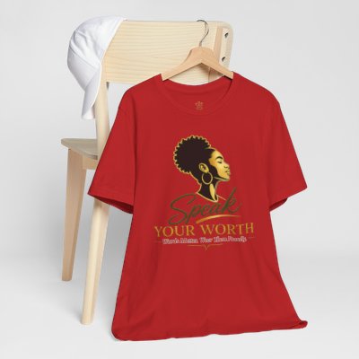 Speak Your Worth — Women's Empowerment Tee with Affirmations