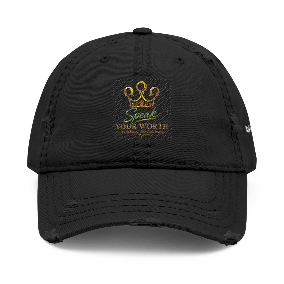 Speak Your Worth – Women's Logo Embroidered Vintage Baseball Cap