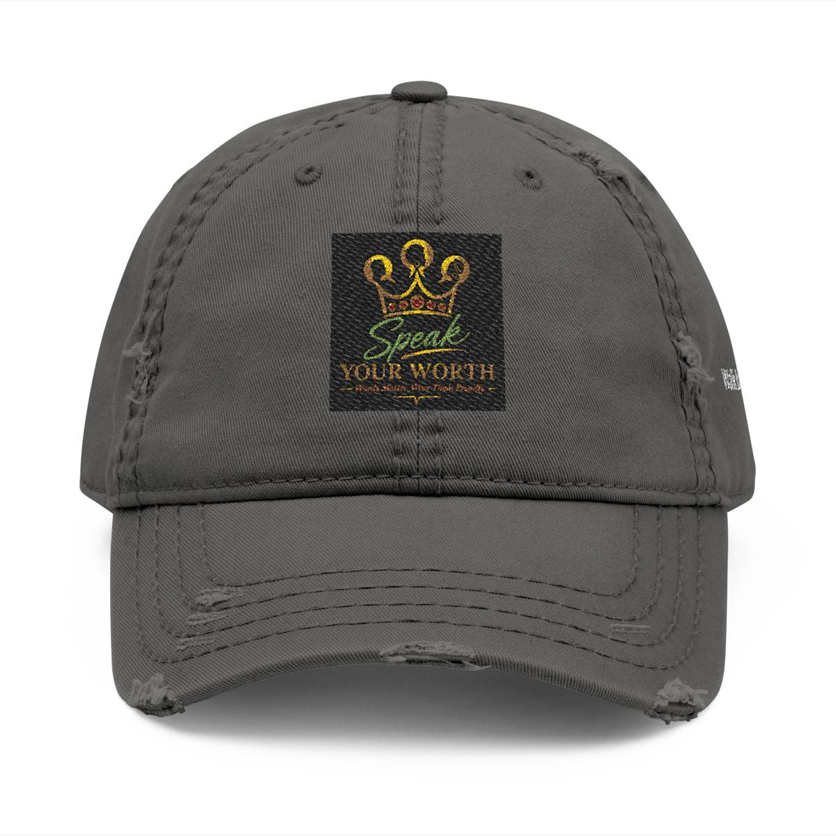 Speak Your Worth – Women's Logo Embroidered Vintage Baseball Cap